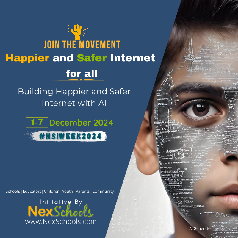 Join Happier Safer internet for all 2024, Cyber Safety Awareness Week, #HSIWeek2024, HSIWeek 2024 for schools, children Universities, youth, teachers, colleges, parents girls, women , 